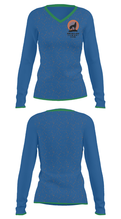 Mountain Shadows Elementary School 4572742 Women's Long Sleeve V-neck Shirt - 33