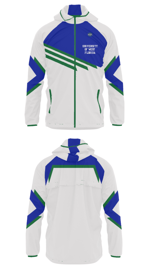 Windbreaker, University Of West Florida, Men's Basketball, Teamtime, Team time, sublimation, custom sports apparel, team uniforms, spirit wear, spiritwear, sports uniforms, custom shirts, team store, custom team store, fundraiser sports, apparel fundraiser