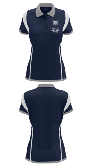 Women's Short Sleeve Performance Polo, Garrett Junior High School, Spirit Store, Teamtime, Team time, sublimation, custom sports apparel, team uniforms, spirit wear, spiritwear, sports uniforms, custom shirts, team store, custom team store, fundraiser sports, apparel fundraiser