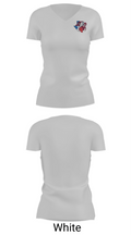 Industrial High School Basketball 65096884 Women's Short Sleeve V-neck Shirt - 7