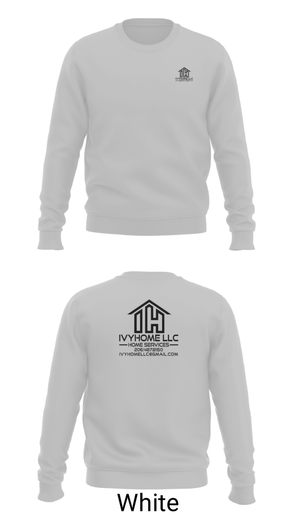 Crew Neck Sweatshirt, IvyHomeIvyHome, , Teamtime, Team time, sublimation, custom sports apparel, team uniforms, spirit wear, spiritwear, sports uniforms, custom shirts, team store, custom team store, fundraiser sports, apparel fundraiser