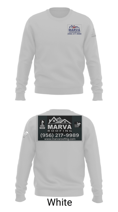 Marva Roofing 1081209 Crew Neck Sweatshirt - 2