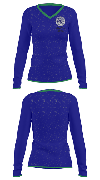 Women's Long Sleeve Vneck Shirt, Sanborn Regional High School Basketball, Women's Basketball, Teamtime, Team time, sublimation, custom sports apparel, team uniforms, spirit wear, spiritwear, sports uniforms, custom shirts, team store, custom team store, fundraiser sports, apparel fundraiser