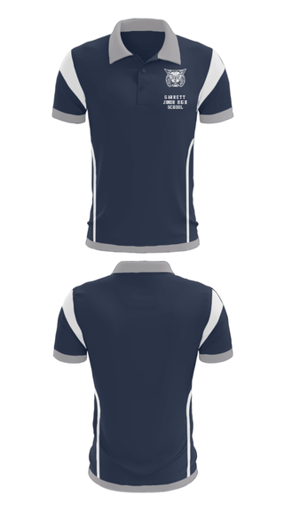 Short Sleeve Performance Polo, Garrett Junior High School, Spirit Store, Teamtime, Team time, sublimation, custom sports apparel, team uniforms, spirit wear, spiritwear, sports uniforms, custom shirts, team store, custom team store, fundraiser sports, apparel fundraiser