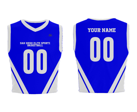 Mens Basketball Jersey, San Diego Elite Sportz Basketball, Men's Basketball, Teamtime, Team time, sublimation, custom sports apparel, team uniforms, spirit wear, spiritwear, sports uniforms, custom shirts, team store, custom team store, fundraiser sports, apparel fundraiser