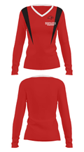 Saranac Youth Wrestling Club - Redhawks 32631946 Women's Long Sleeve V-neck Shirt - 29