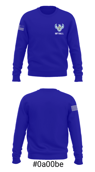 Thunderbird Softball 15197780 Crew Neck Sweatshirt - 16