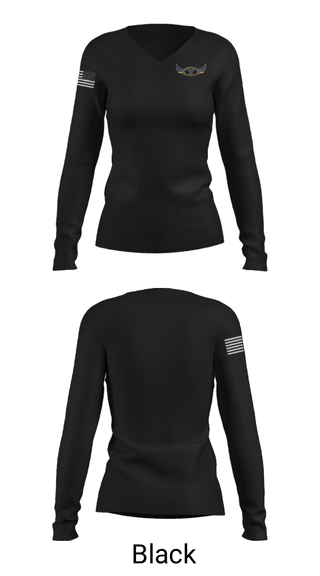 Women's Long Sleeve Vneck Shirt, Yucaipa High School Swimming, Swimming, Teamtime, Team time, sublimation, custom sports apparel, team uniforms, spirit wear, spiritwear, sports uniforms, custom shirts, team store, custom team store, fundraiser sports, apparel fundraiser