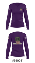 Airborne division 64639973 Women's Long Sleeve V-neck Shirt - 7