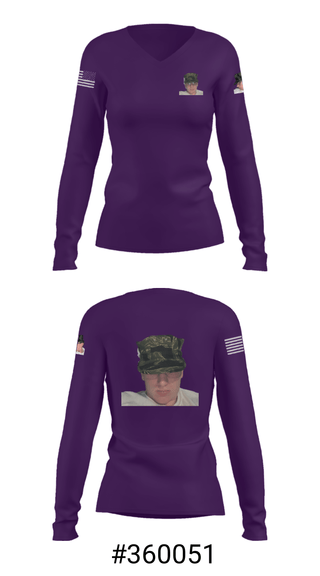 Women's Long Sleeve Vneck Shirt, Airborne division, Air Force, Teamtime, Team time, sublimation, custom sports apparel, team uniforms, spirit wear, spiritwear, sports uniforms, custom shirts, team store, custom team store, fundraiser sports, apparel fundraiser