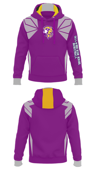 Hoodie, Tallwood High School Basketball, Men's Basketball, Teamtime, Team time, sublimation, custom sports apparel, team uniforms, spirit wear, spiritwear, sports uniforms, custom shirts, team store, custom team store, fundraiser sports, apparel fundraiser