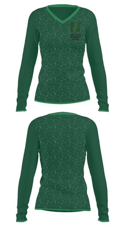 Northwood High/Middle School 82453856 Women's Long Sleeve V-neck Shirt - 33