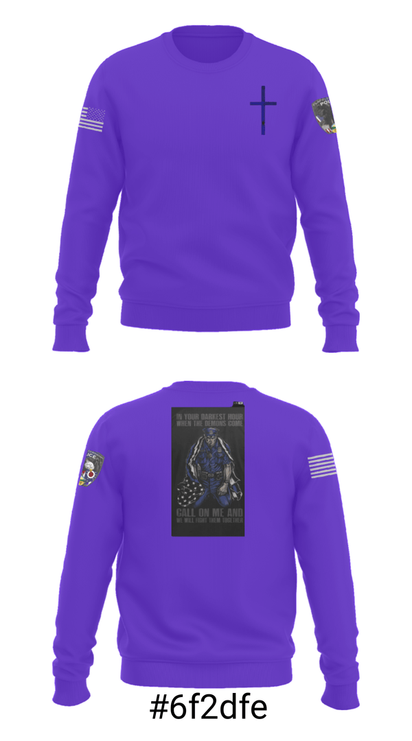 Crew Neck Sweatshirt, Fairfield Township Police, Police, Teamtime, Team time, sublimation, custom sports apparel, team uniforms, spirit wear, spiritwear, sports uniforms, custom shirts, team store, custom team store, fundraiser sports, apparel fundraiser