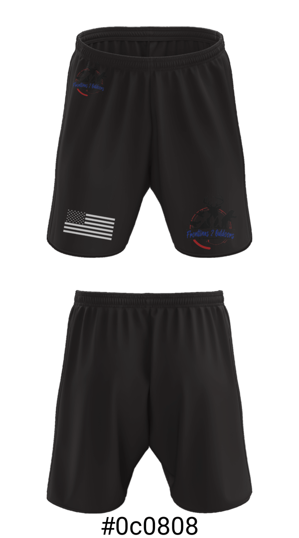 Athletic Shorts With Pockets, Frontlines 2 Outdoors (F2O), , Teamtime, Team time, sublimation, custom sports apparel, team uniforms, spirit wear, spiritwear, sports uniforms, custom shirts, team store, custom team store, fundraiser sports, apparel fundraiser