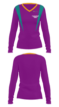Pioneer Springs Community School 47439501 Women's Long Sleeve V-neck Shirt - 29