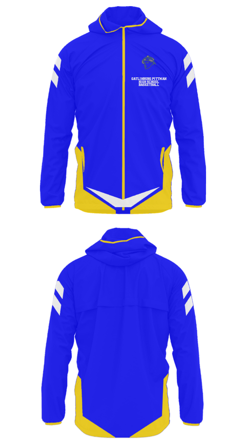 Windbreaker, Gatlinburg-Pittman High School Basketball, Women's Basketball, Teamtime, Team time, sublimation, custom sports apparel, team uniforms, spirit wear, spiritwear, sports uniforms, custom shirts, team store, custom team store, fundraiser sports, apparel fundraiser