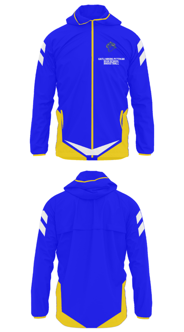 Windbreaker, Gatlinburg-Pittman High School Basketball, Women's Basketball, Teamtime, Team time, sublimation, custom sports apparel, team uniforms, spirit wear, spiritwear, sports uniforms, custom shirts, team store, custom team store, fundraiser sports, apparel fundraiser