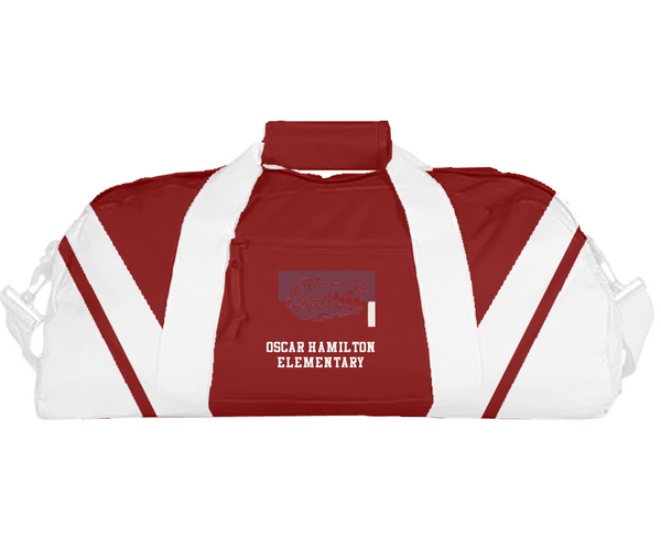 Duffle Bag, Oscar Hamilton Elementary, Spirit Store, Teamtime, Team time, sublimation, custom sports apparel, team uniforms, spirit wear, spiritwear, sports uniforms, custom shirts, team store, custom team store, fundraiser sports, apparel fundraiser