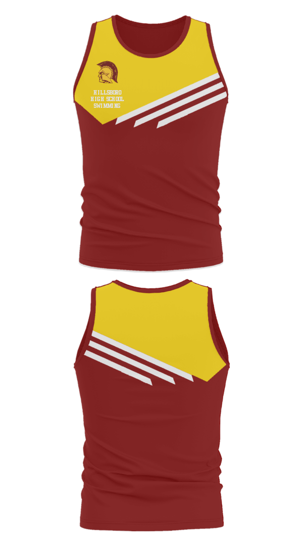 Tank Top, Hillsboro High School Swimming, Swimming, Teamtime, Team time, sublimation, custom sports apparel, team uniforms, spirit wear, spiritwear, sports uniforms, custom shirts, team store, custom team store, fundraiser sports, apparel fundraiser