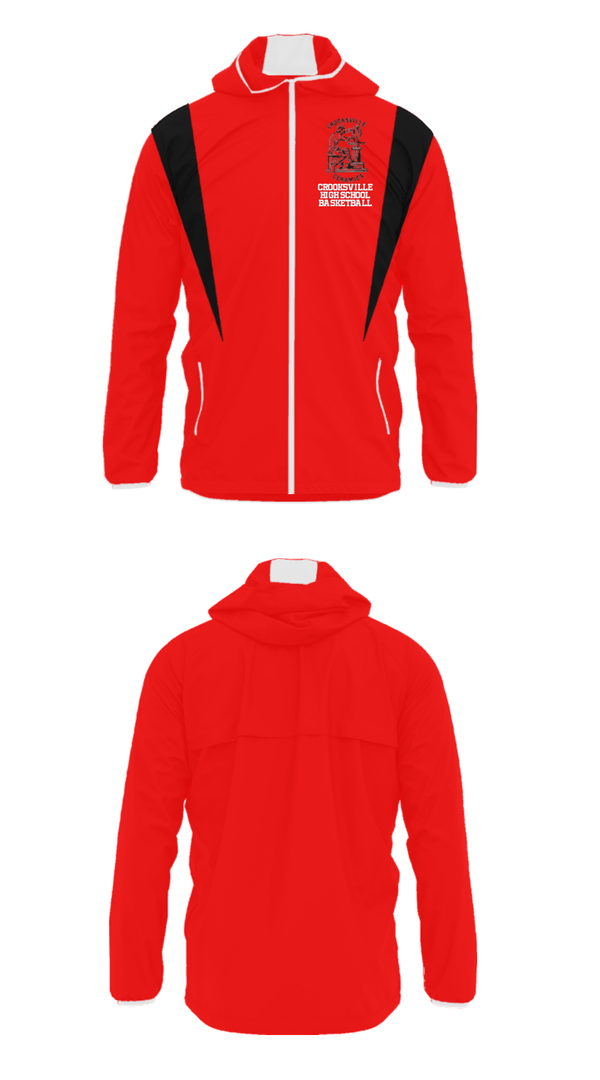 Windbreaker, Crooksville High School Basketball, Men's Basketball, Teamtime, Team time, sublimation, custom sports apparel, team uniforms, spirit wear, spiritwear, sports uniforms, custom shirts, team store, custom team store, fundraiser sports, apparel fundraiser