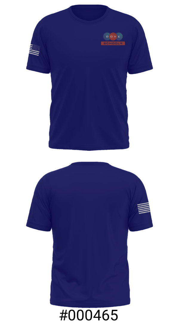Short Sleeve Performance Shirt, Dove Science Academy Middle School-South Okc, Spirit Store, Teamtime, Team time, sublimation, custom sports apparel, team uniforms, spirit wear, spiritwear, sports uniforms, custom shirts, team store, custom team store, fundraiser sports, apparel fundraiser
