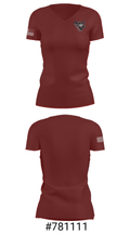 West Valley High School Swimming 52655580 Women's Short Sleeve V-neck Shirt - 21