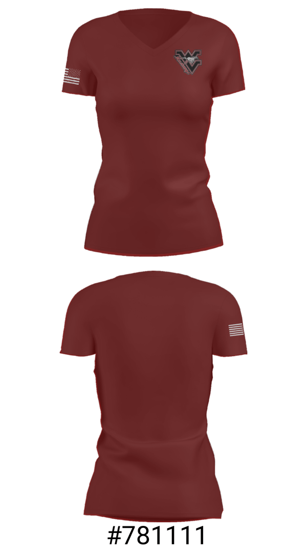 Women's Short Sleeve Vneck Shirt, West Valley High School Swimming, Swimming, Teamtime, Team time, sublimation, custom sports apparel, team uniforms, spirit wear, spiritwear, sports uniforms, custom shirts, team store, custom team store, fundraiser sports, apparel fundraiser