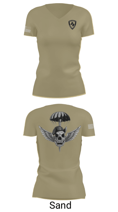550TH MWD DET 84609332 Women's Short Sleeve V-neck Shirt - 44