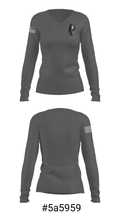 Human Resources Office 41332701 Women's Long Sleeve V-neck Shirt - 7