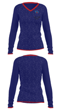 Top Tier Iowa 21344895 Women's Long Sleeve V-neck Shirt - 32