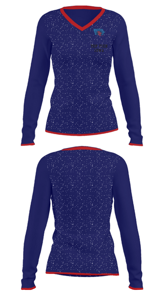 Women's Long Sleeve Vneck Shirt, Top Tier Iowa, Baseball, Teamtime, Team time, sublimation, custom sports apparel, team uniforms, spirit wear, spiritwear, sports uniforms, custom shirts, team store, custom team store, fundraiser sports, apparel fundraiser