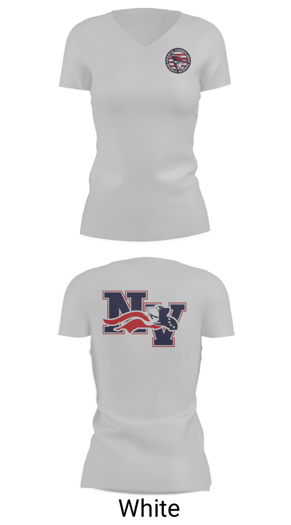 Women's Short Sleeve Vneck Shirt, North Vermilion Middle School Basketball, Women's Basketball, Teamtime, Team time, sublimation, custom sports apparel, team uniforms, spirit wear, spiritwear, sports uniforms, custom shirts, team store, custom team store, fundraiser sports, apparel fundraiser