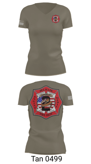 Women's Short Sleeve Vneck Shirt, Group 2, Fire Department, Teamtime, Team time, sublimation, custom sports apparel, team uniforms, spirit wear, spiritwear, sports uniforms, custom shirts, team store, custom team store, fundraiser sports, apparel fundraiser