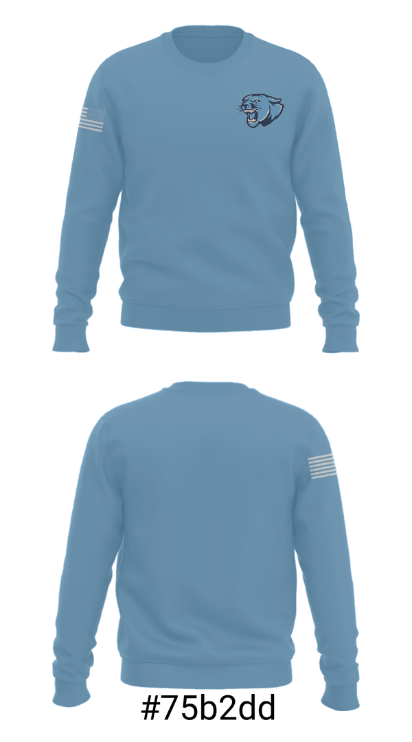 Crew Neck Sweatshirt, Crow High School, Spirit Store, Teamtime, Team time, sublimation, custom sports apparel, team uniforms, spirit wear, spiritwear, sports uniforms, custom shirts, team store, custom team store, fundraiser sports, apparel fundraiser