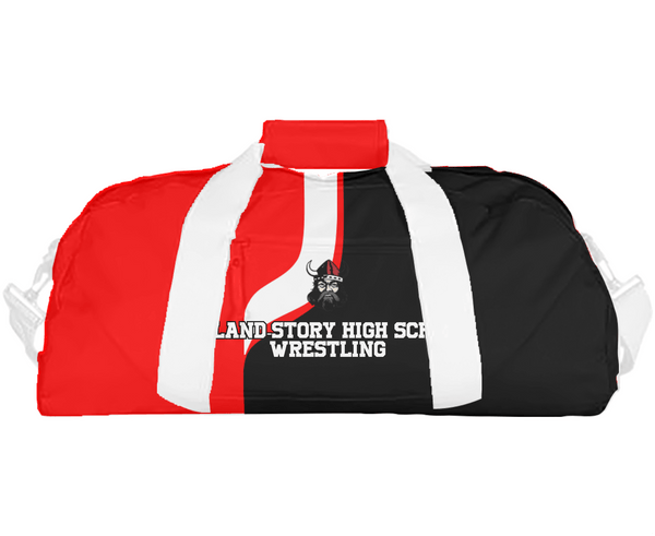 Duffle Bag, Roland-Story High School Wrestling, Wrestling, Teamtime, Team time, sublimation, custom sports apparel, team uniforms, spirit wear, spiritwear, sports uniforms, custom shirts, team store, custom team store, fundraiser sports, apparel fundraiser
