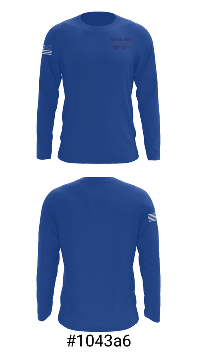 Woodstock High School Swimming 84848036 Long Sleeve Performance Shirt - 18