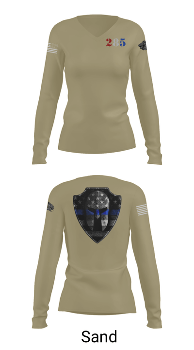 285 48466667 Women's Long Sleeve V-neck Shirt - 47
