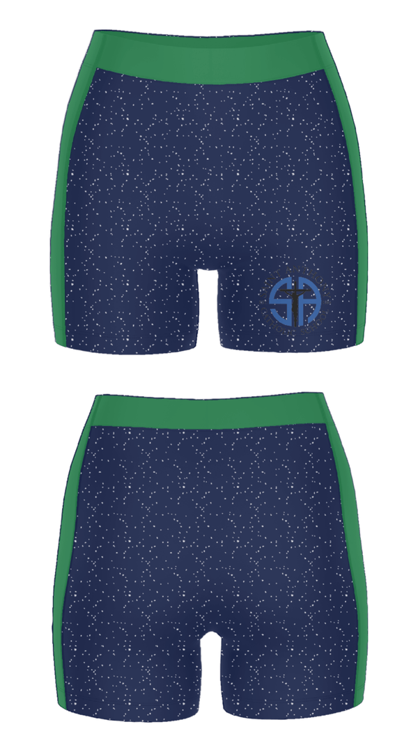 Women's Compression Shorts, St Anthony Catholic School Catholic School Sys, Spirit Store, Teamtime, Team time, sublimation, custom sports apparel, team uniforms, spirit wear, spiritwear, sports uniforms, custom shirts, team store, custom team store, fundraiser sports, apparel fundraiser