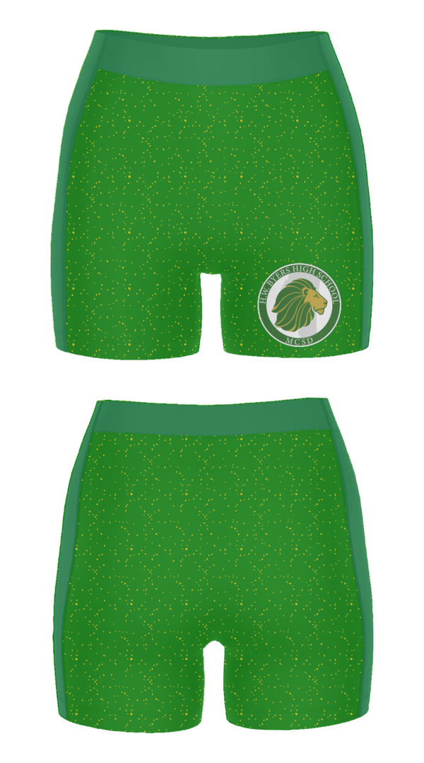 Women's Compression Shorts, H W Byers High School Basketball, Women's Basketball, Teamtime, Team time, sublimation, custom sports apparel, team uniforms, spirit wear, spiritwear, sports uniforms, custom shirts, team store, custom team store, fundraiser sports, apparel fundraiser