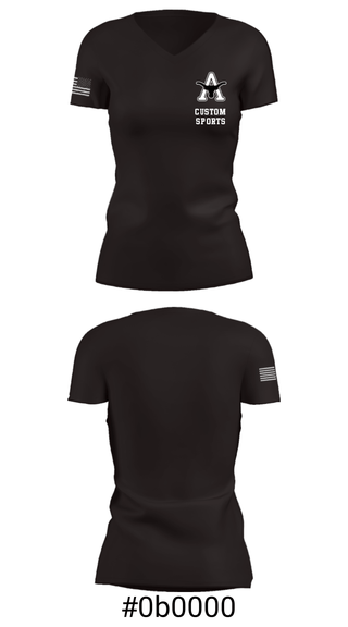 Women's Short Sleeve Vneck Shirt, Agate Elementary School, Spirit Store, Teamtime, Team time, sublimation, custom sports apparel, team uniforms, spirit wear, spiritwear, sports uniforms, custom shirts, team store, custom team store, fundraiser sports, apparel fundraiser
