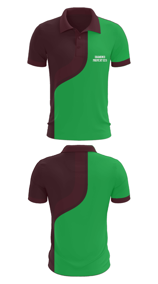 Short Sleeve Performance Polo, Diamond Properties, Men's Basketball, Teamtime, Team time, sublimation, custom sports apparel, team uniforms, spirit wear, spiritwear, sports uniforms, custom shirts, team store, custom team store, fundraiser sports, apparel fundraiser
