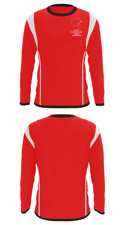Heber Springs High School Basketball 90567375 Long Sleeve Performance Shirt - 35