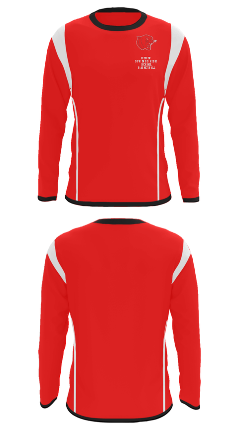 Long Sleeve Performance Shirt, Heber Springs High School Basketball, Women's Basketball, Teamtime, Team time, sublimation, custom sports apparel, team uniforms, spirit wear, spiritwear, sports uniforms, custom shirts, team store, custom team store, fundraiser sports, apparel fundraiser