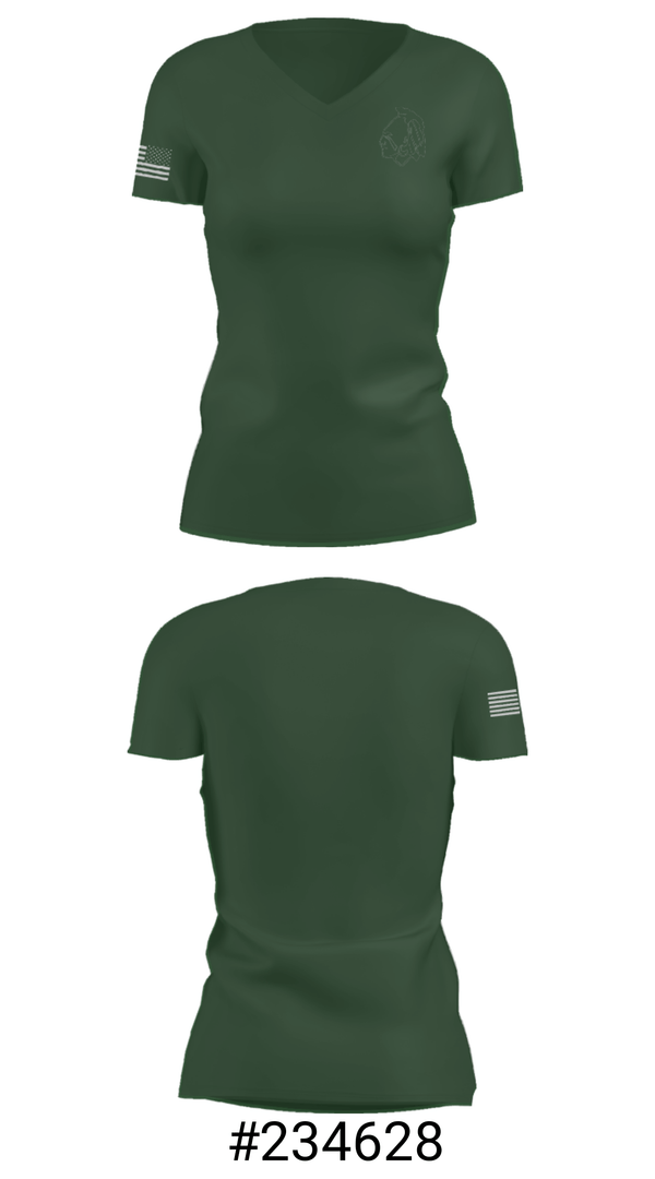 Women's Short Sleeve Vneck Shirt, Dartmouth High School, Spirit Store, Teamtime, Team time, sublimation, custom sports apparel, team uniforms, spirit wear, spiritwear, sports uniforms, custom shirts, team store, custom team store, fundraiser sports, apparel fundraiser