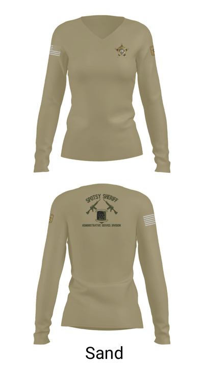 ASD 85875473 Women's Long Sleeve V-neck Shirt - 47