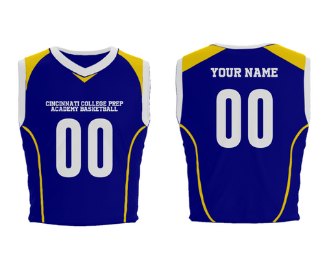 Mens Basketball Jersey, Cincinnati College Prep Academy Basketball, Women's Basketball, Teamtime, Team time, sublimation, custom sports apparel, team uniforms, spirit wear, spiritwear, sports uniforms, custom shirts, team store, custom team store, fundraiser sports, apparel fundraiser