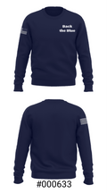 Back the Blue 55967322 Crew Neck Sweatshirt - 2
