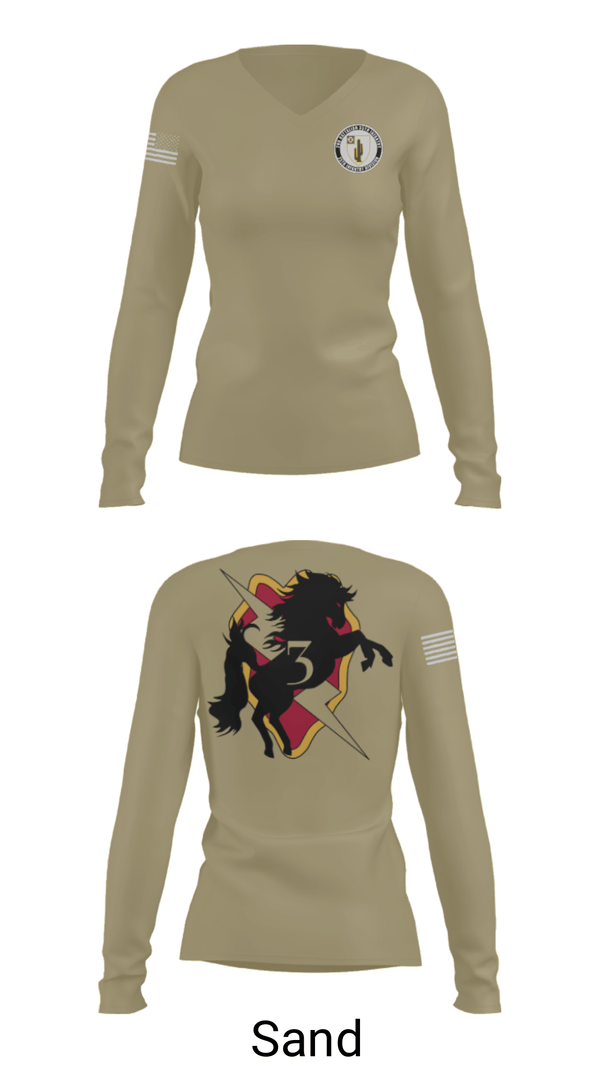 Women's Long Sleeve Vneck Shirt, , Army, Teamtime, Team time, sublimation, custom sports apparel, team uniforms, spirit wear, spiritwear, sports uniforms, custom shirts, team store, custom team store, fundraiser sports, apparel fundraiser