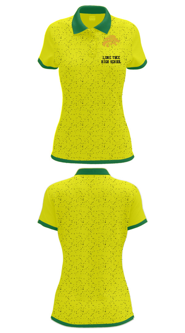 Women's Short Sleeve Performance Polo, Lone Tree High School, Spirit Store, Teamtime, Team time, sublimation, custom sports apparel, team uniforms, spirit wear, spiritwear, sports uniforms, custom shirts, team store, custom team store, fundraiser sports, apparel fundraiser