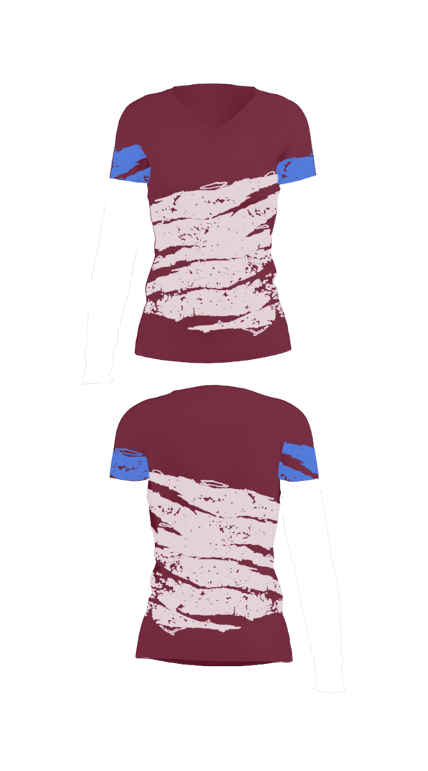 Women's Short Sleeve Vneck Shirt, Eagle View Elementary School, Spirit Store, Teamtime, Team time, sublimation, custom sports apparel, team uniforms, spirit wear, spiritwear, sports uniforms, custom shirts, team store, custom team store, fundraiser sports, apparel fundraiser